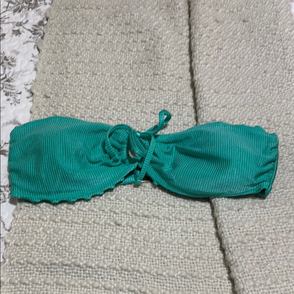 Green Bandeau Bikini Top